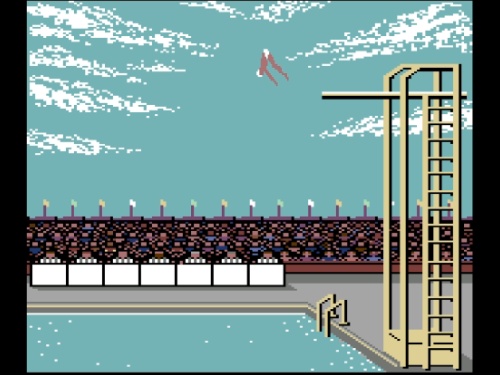 Gameplay of Summer Games for Commodore 64